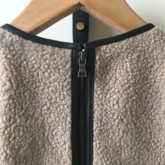 BCBG Mini Dress Shearling + Leather - Picture 7 of 8